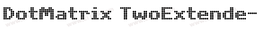 DotMatrix TwoExtende字体转换